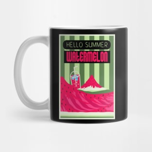 Hello Summer Watermelon Color 1 Mug